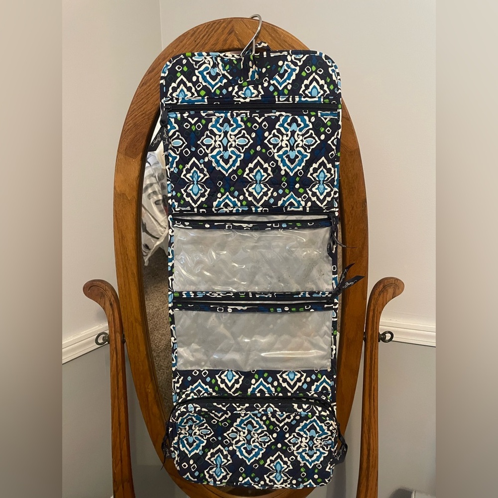 Vera Bradley Cosmetic Travel Fold Up Makeup Bag